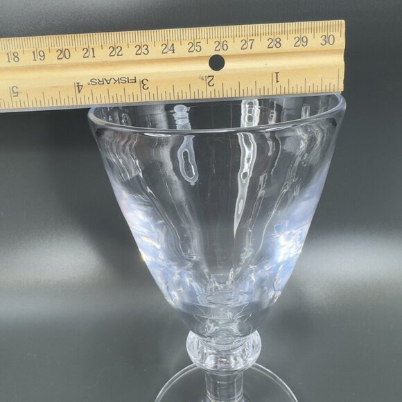 Simon Pearce Cavendish Clear Hand Blown Heavy Glasses Cups Goblets Stemware Set2 - Picture 5 of 16